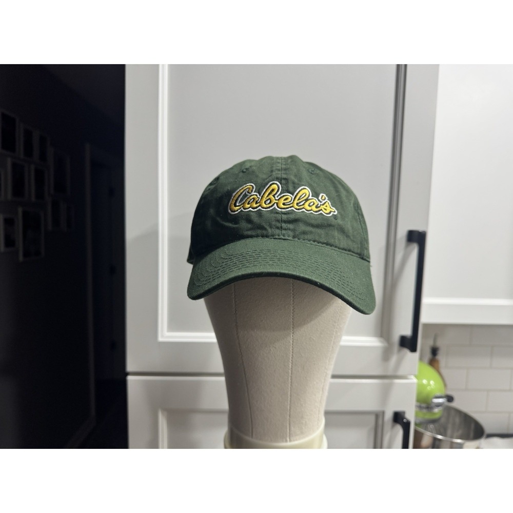 Cabela's Cap Hat Hunter Green Slide Back Strap OS Pre- Owned